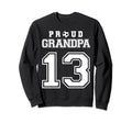 Number 13 Custom Proud Soccer Futbol Sweatshirt - Minimalist Print Unisex - T-Shirt, Sweatshirt, Hoodie
