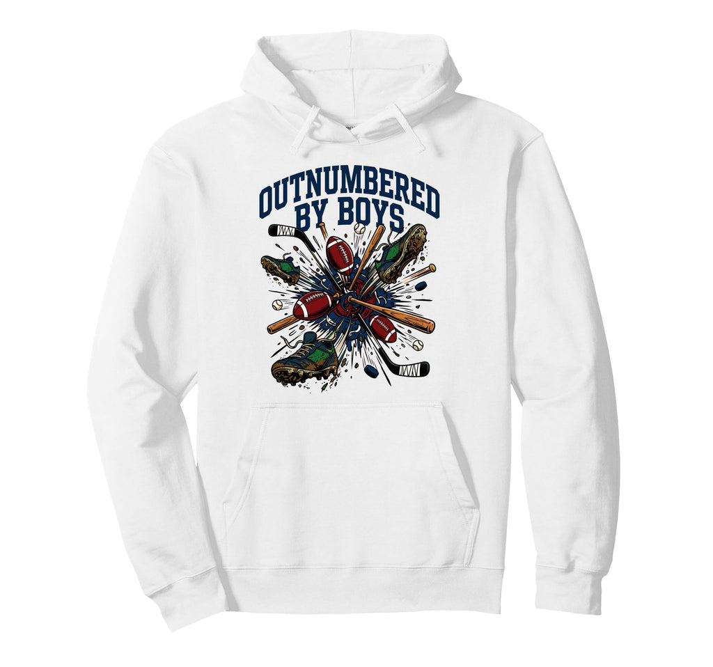 Outnumbered Chaos Parenting Hoodie - Casual Everyday Wear Men Women - T-Shirt, Sweatshirt, Hoodie