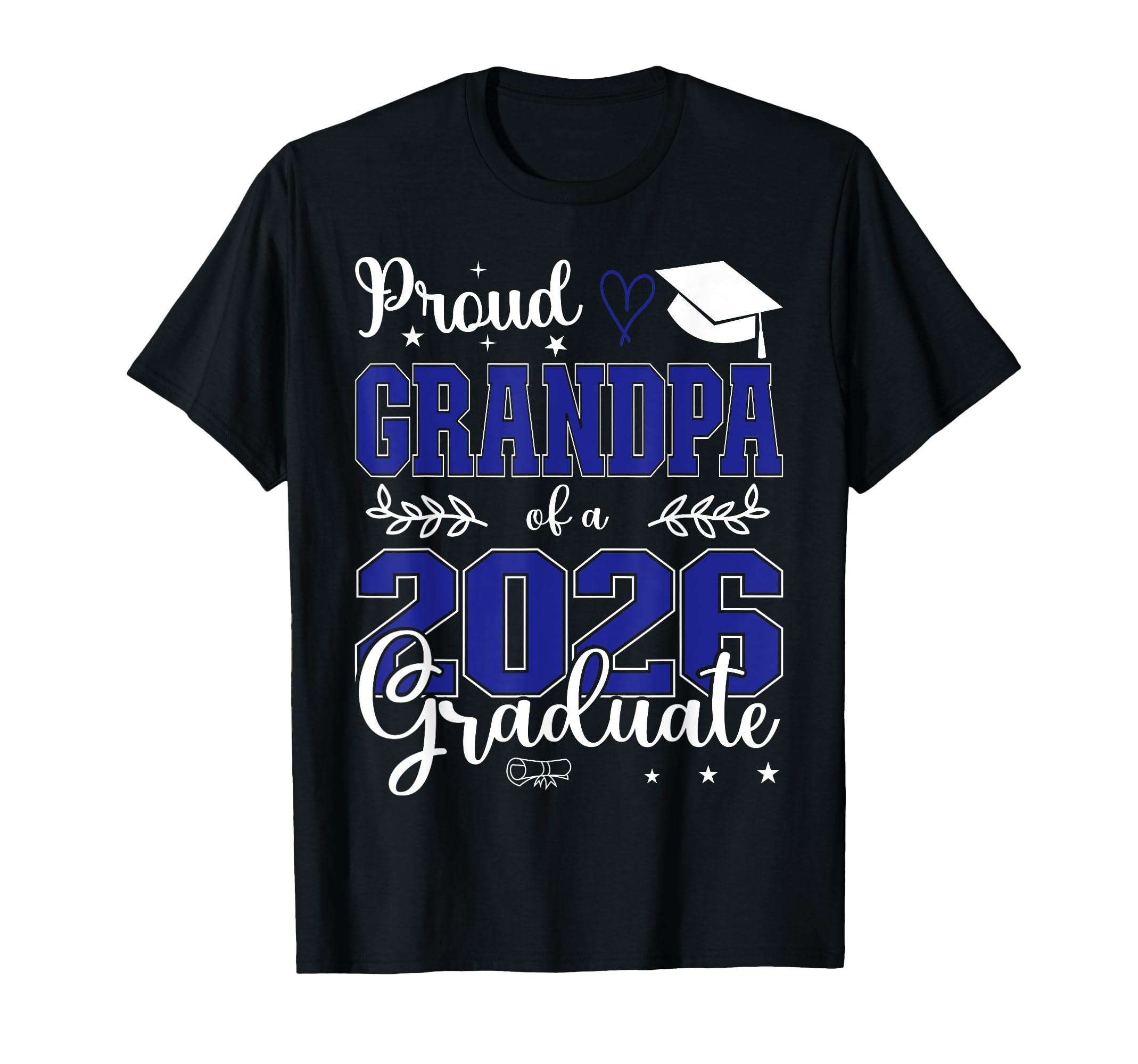 Proud Grandpa Class 2026 Graduate T-Shirt - Fun Novelty Design for Adults - T-Shirt, Sweatshirt, Hoodie