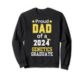 Proud Dad Class 2024 Genetics Sweatshirt - Graphic Print for Adults - T-Shirt, Sweatshirt, Hoodie
