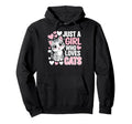Just Who Loves Cats Funny Kitten Lover Hoodie - Minimalist Print Unisex - T-Shirt, Sweatshirt, Hoodie