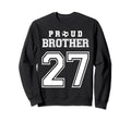 Number 27 Custom Proud Soccer Sweatshirt - Aesthetic Graphic for Adults - T-Shirt, Sweatshirt, Hoodie