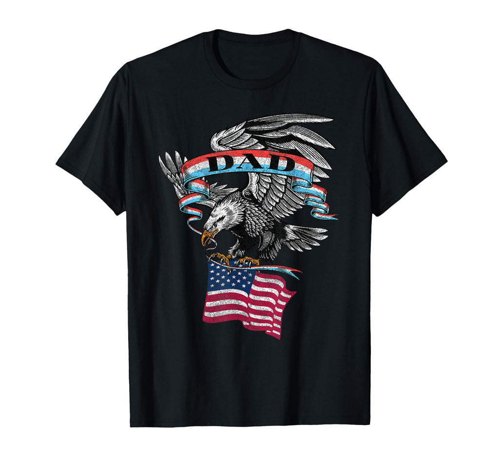 Dad American Flag Usa Eagle T-Shirt - Streetwear Style for Adults - T-Shirt, Sweatshirt, Hoodie