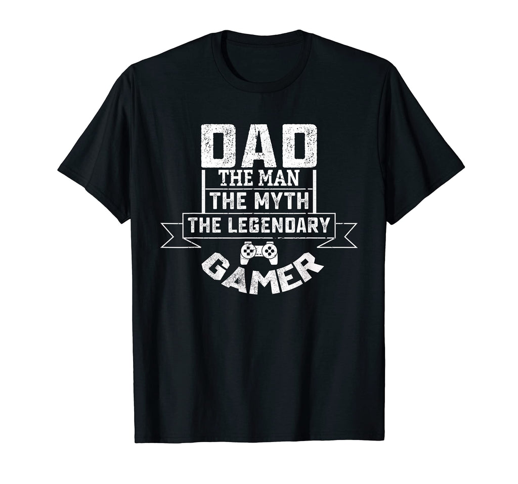 Dad Myth Legendary Gamer Gaming T-Shirt - Minimalist Print Men Women - T-Shirt, Sweatshirt, Hoodie