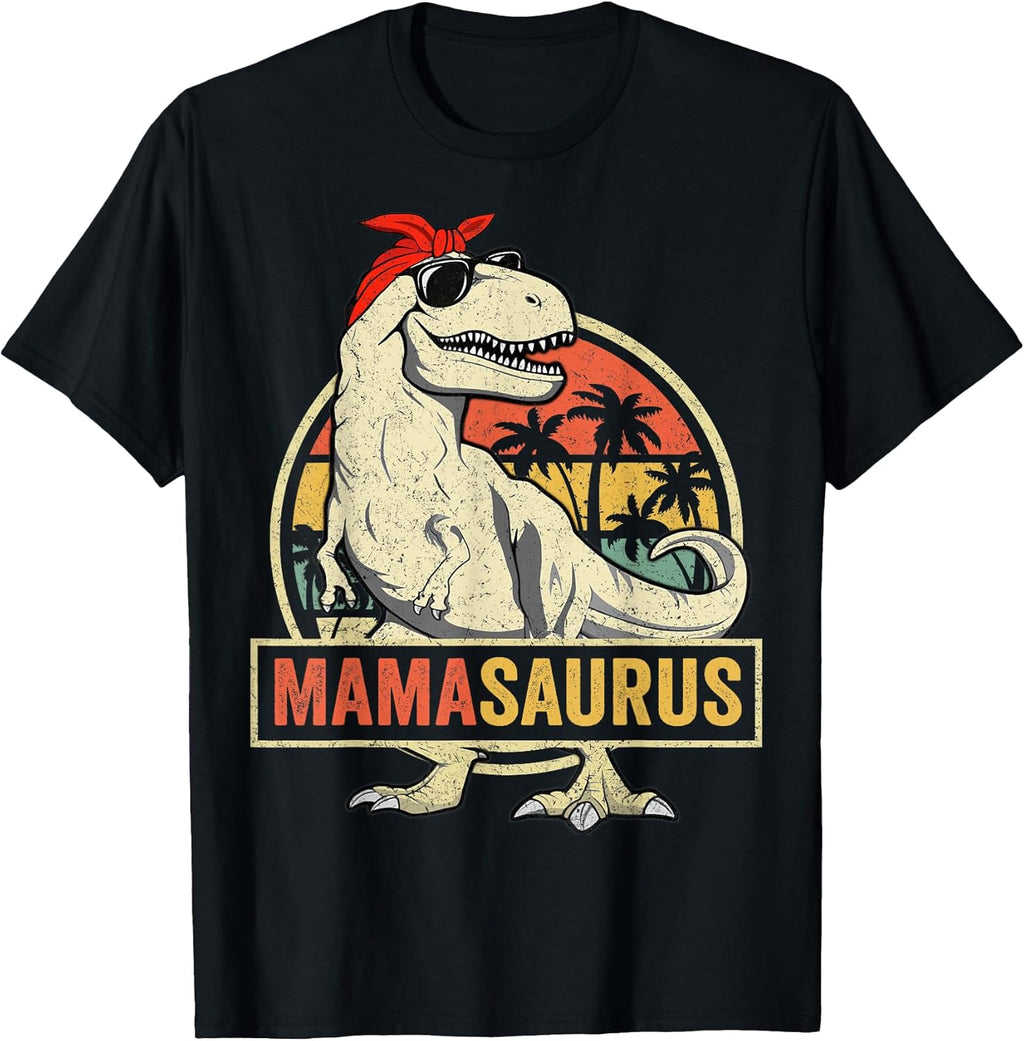 Mamasaurus T rex Dinosaur Funny Mom Mommy - Adult & Kids T-Shirts, Sweatshirts & Hoodies apparel design preview 1
