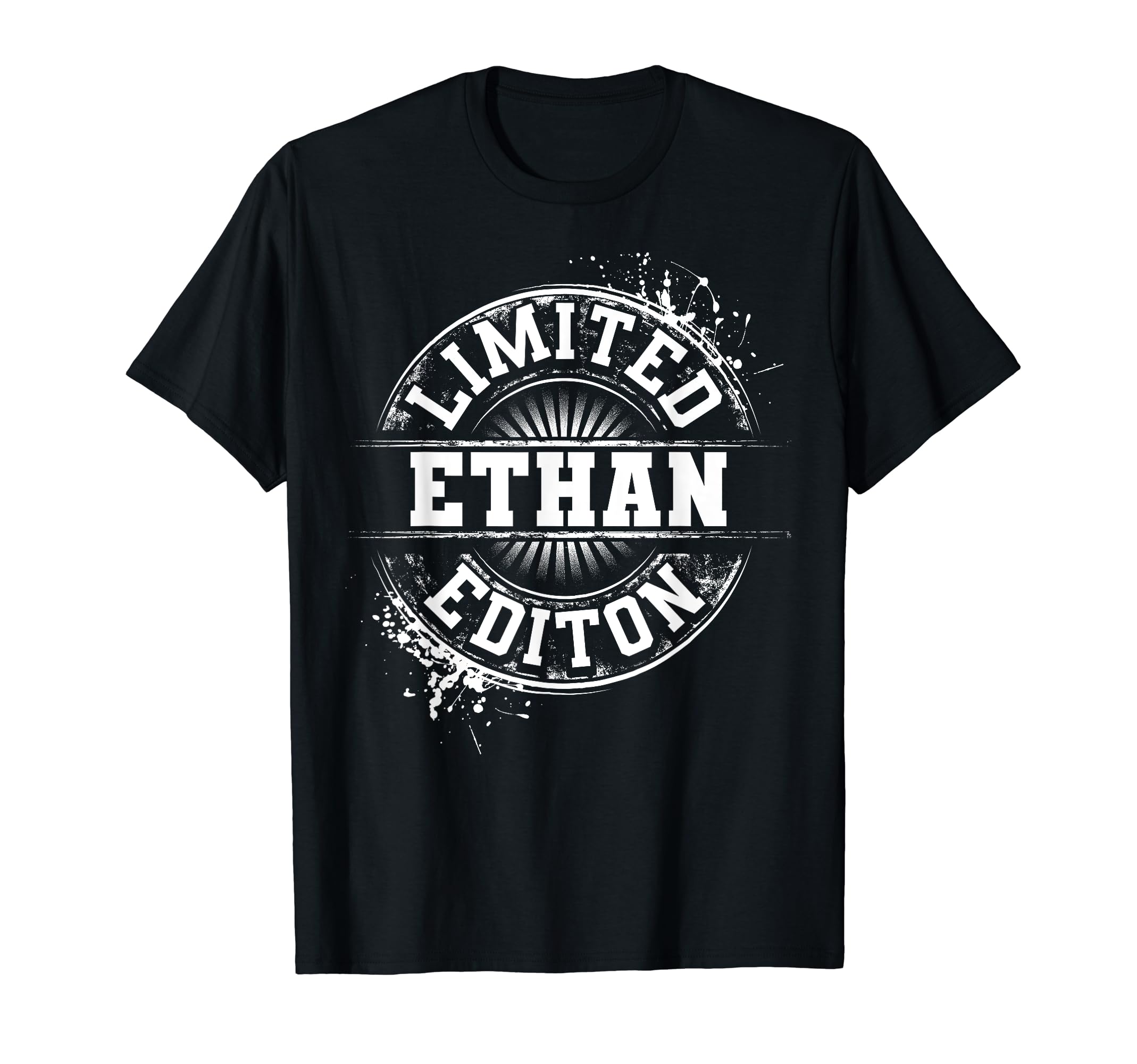 Ethan Funny Personalized Name Joke T-Shirt - Minimalist Print Men Women - T-Shirt, Sweatshirt, Hoodie