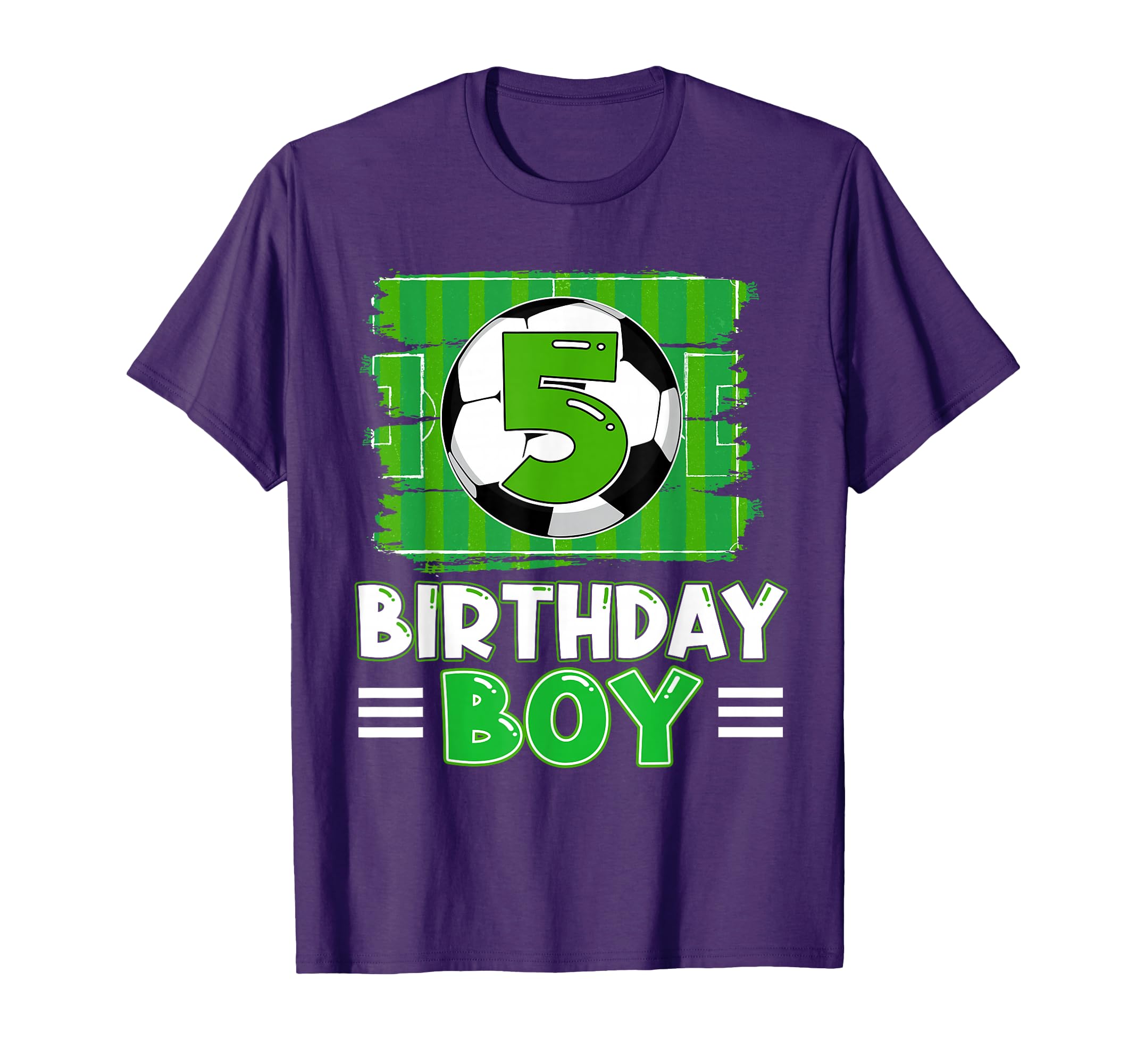 5 Year Old Birthday Soccer 5Th Party T-Shirt - Aesthetic Graphic Unisex - T-Shirt, Sweatshirt, Hoodie