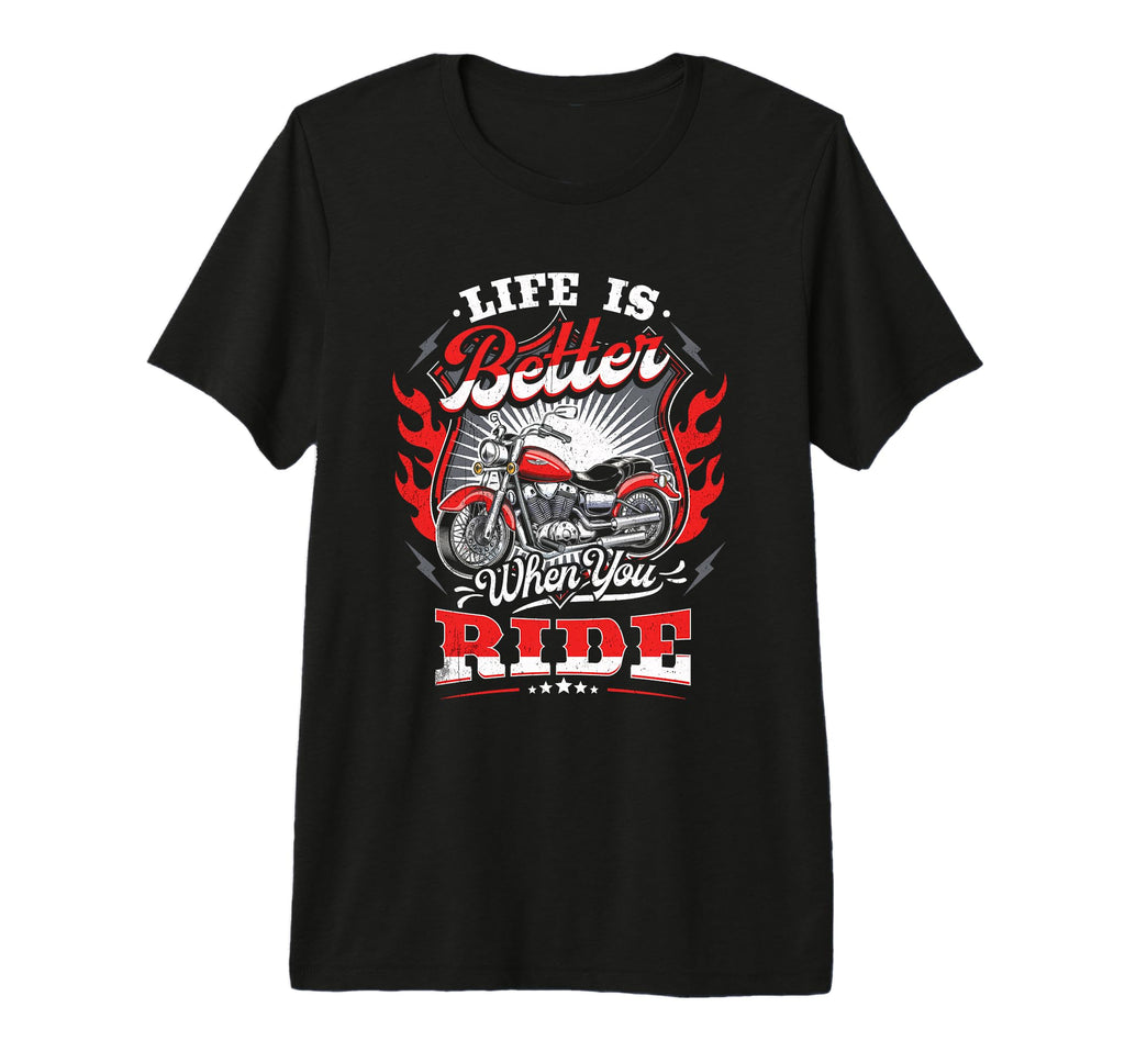 Dad Motorcycle Gifts Motorcycle Riding T-Shirt - Graphic Print Men Women - T-Shirt, Sweatshirt, Hoodie