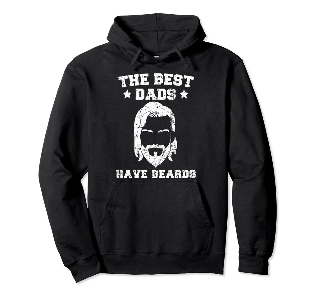 Father Beard Bearded Dad Fathers Hoodie - Minimalist Print for Adults - T-Shirt, Sweatshirt, Hoodie