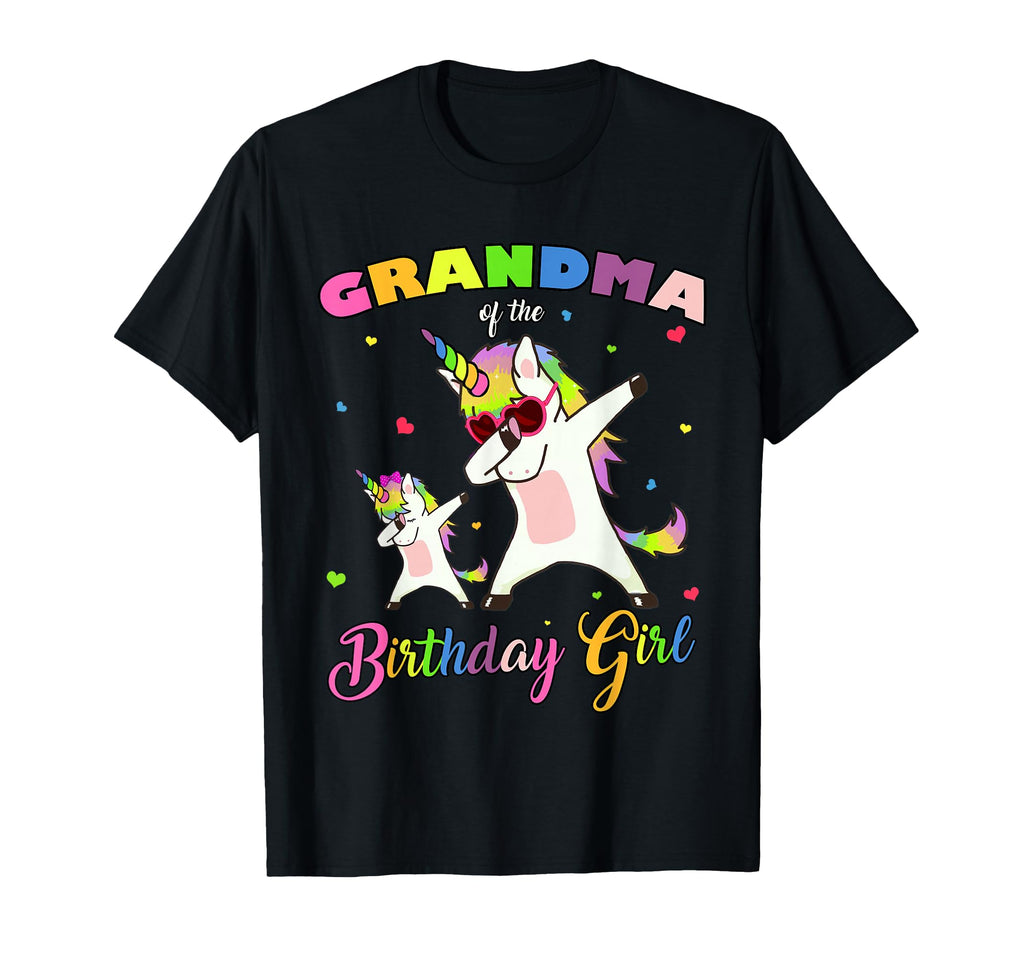 Grandma Birthday Unicorn Birthday Princess T-Shirt - Trendy Graphic Unisex - T-Shirt, Sweatshirt, Hoodie