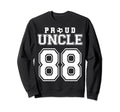 Number 88 Custom Proud Soccer Futbol Sweatshirt - Trendy Graphic Unisex - T-Shirt, Sweatshirt, Hoodie