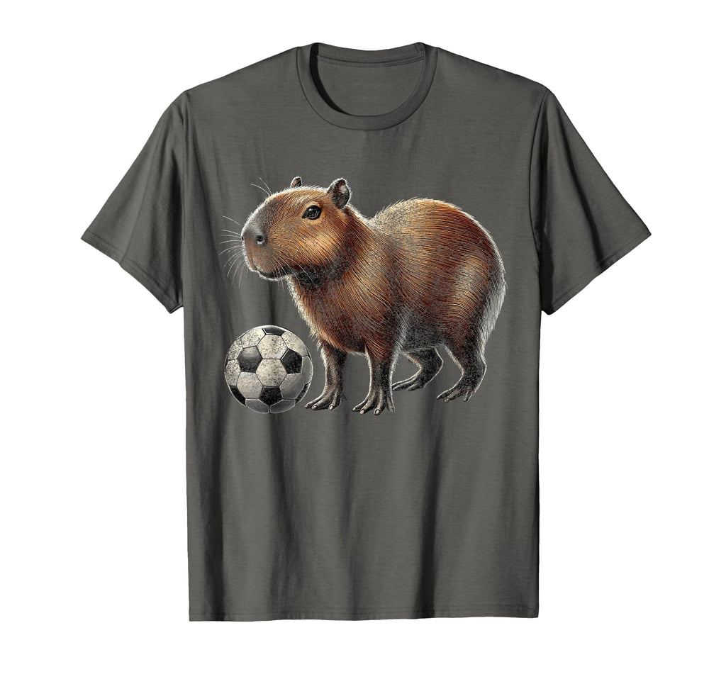 Capybara Soccer T-Shirt - Novelty Apparel Men Women - T-Shirt, Sweatshirt, Hoodie