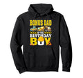 Bonus Dad Birthday Construction Worker Hoodie - Unique Graphic for Adults - T-Shirt, Sweatshirt, Hoodie