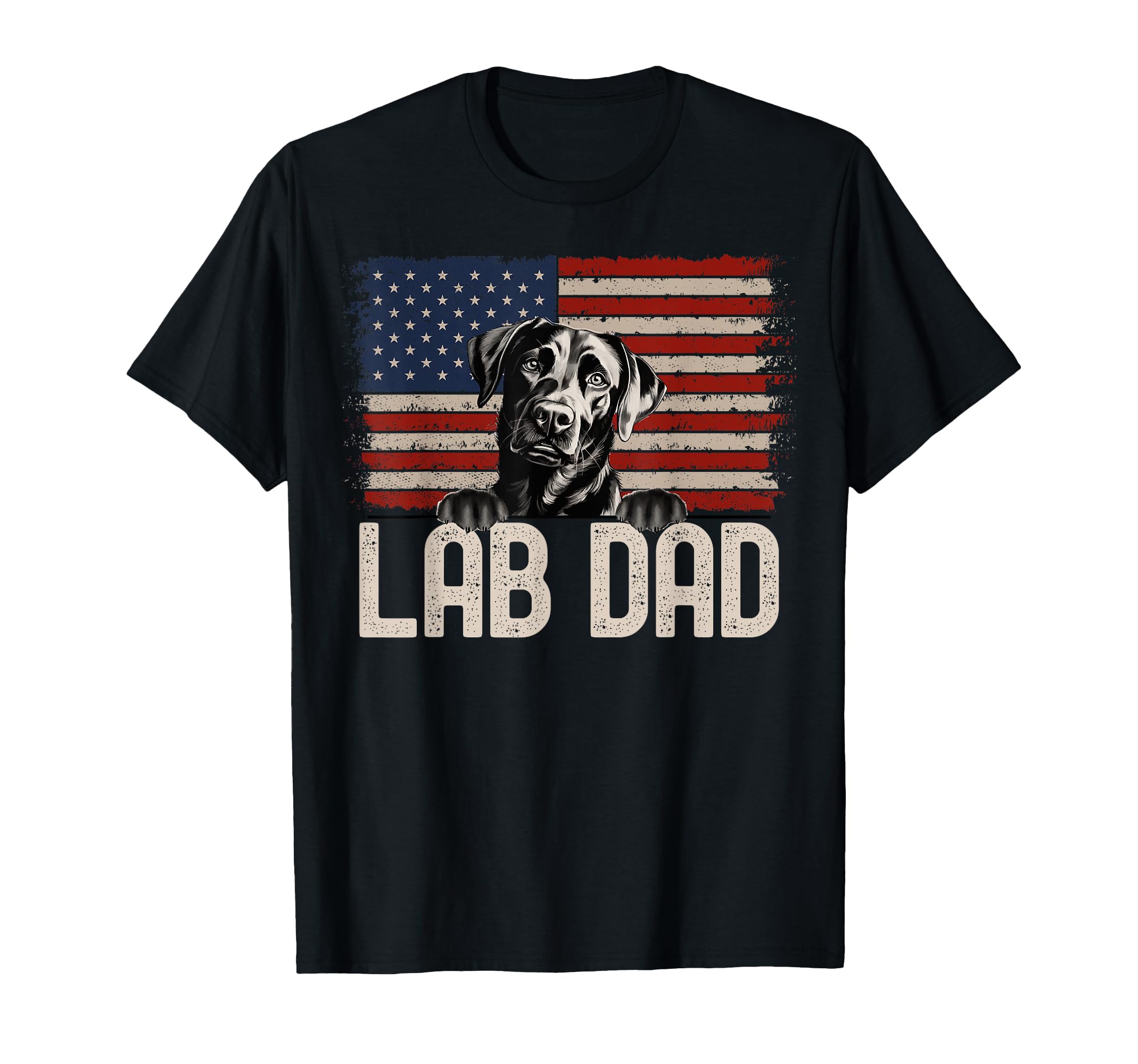 Best Dog Dad Ever American Flag T-Shirt - Casual Everyday Wear for Adults - T-Shirt, Sweatshirt, Hoodie