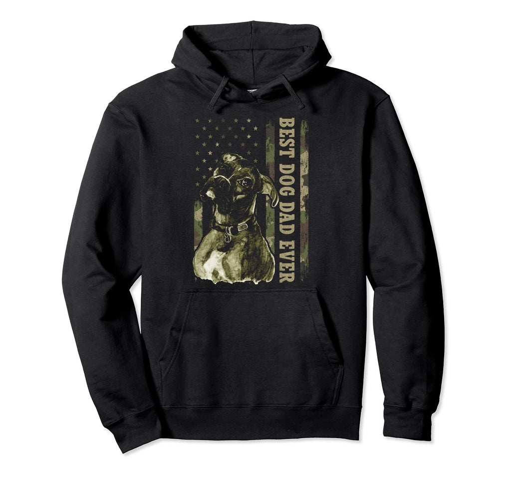 Best Boxer Dad Ever Camouflage American Hoodie - Fun Novelty Design Unisex - T-Shirt, Sweatshirt, Hoodie