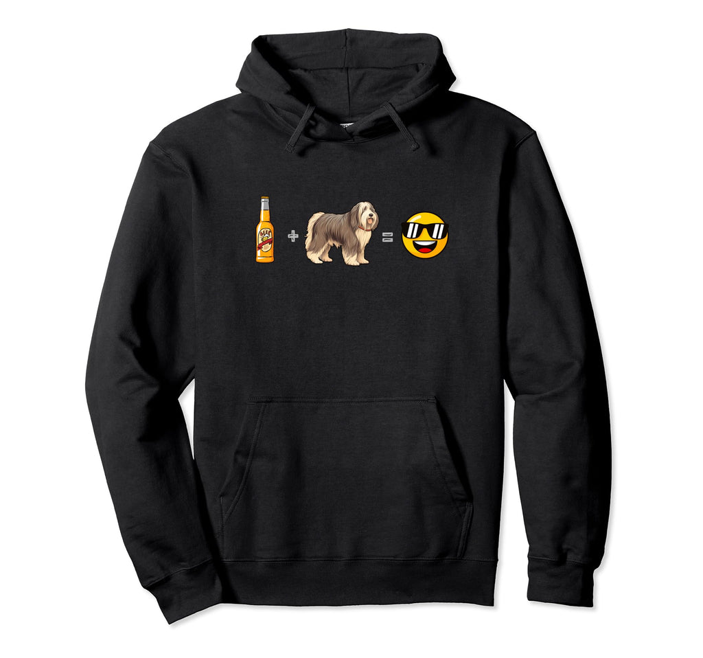 Bearded Collie Beer Dog Dad Happy Pet Hoodie - Custom Art Print Men Women - T-Shirt, Sweatshirt, Hoodie