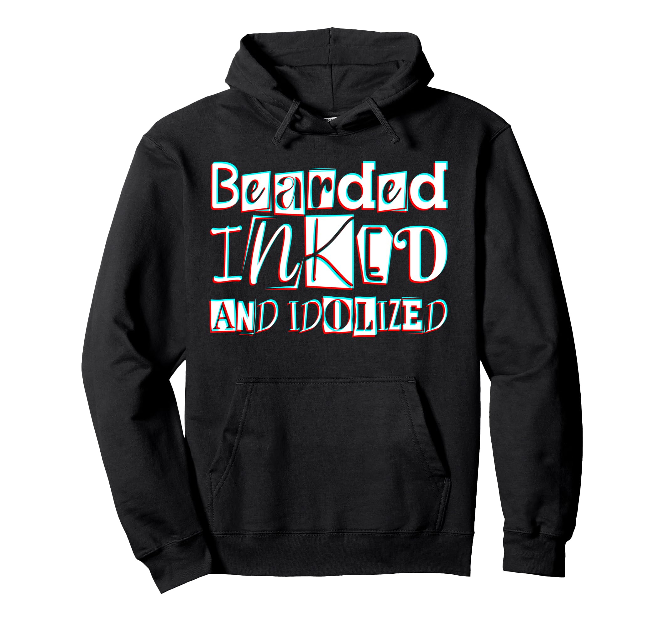 Bearded Inked And Awesome Tattooed Dad Hoodie - Trendy Graphic Men Women - T-Shirt, Sweatshirt, Hoodie