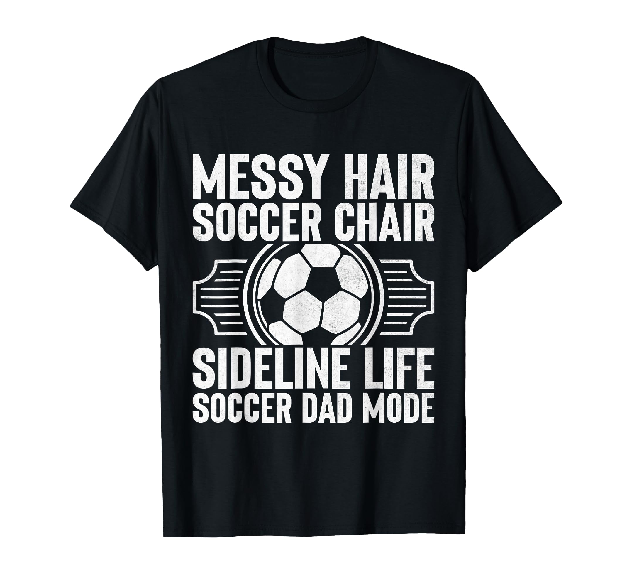 Messy Hair Soccer Chair Sideline T-Shirt - Streetwear Style for Adults - T-Shirt, Sweatshirt, Hoodie