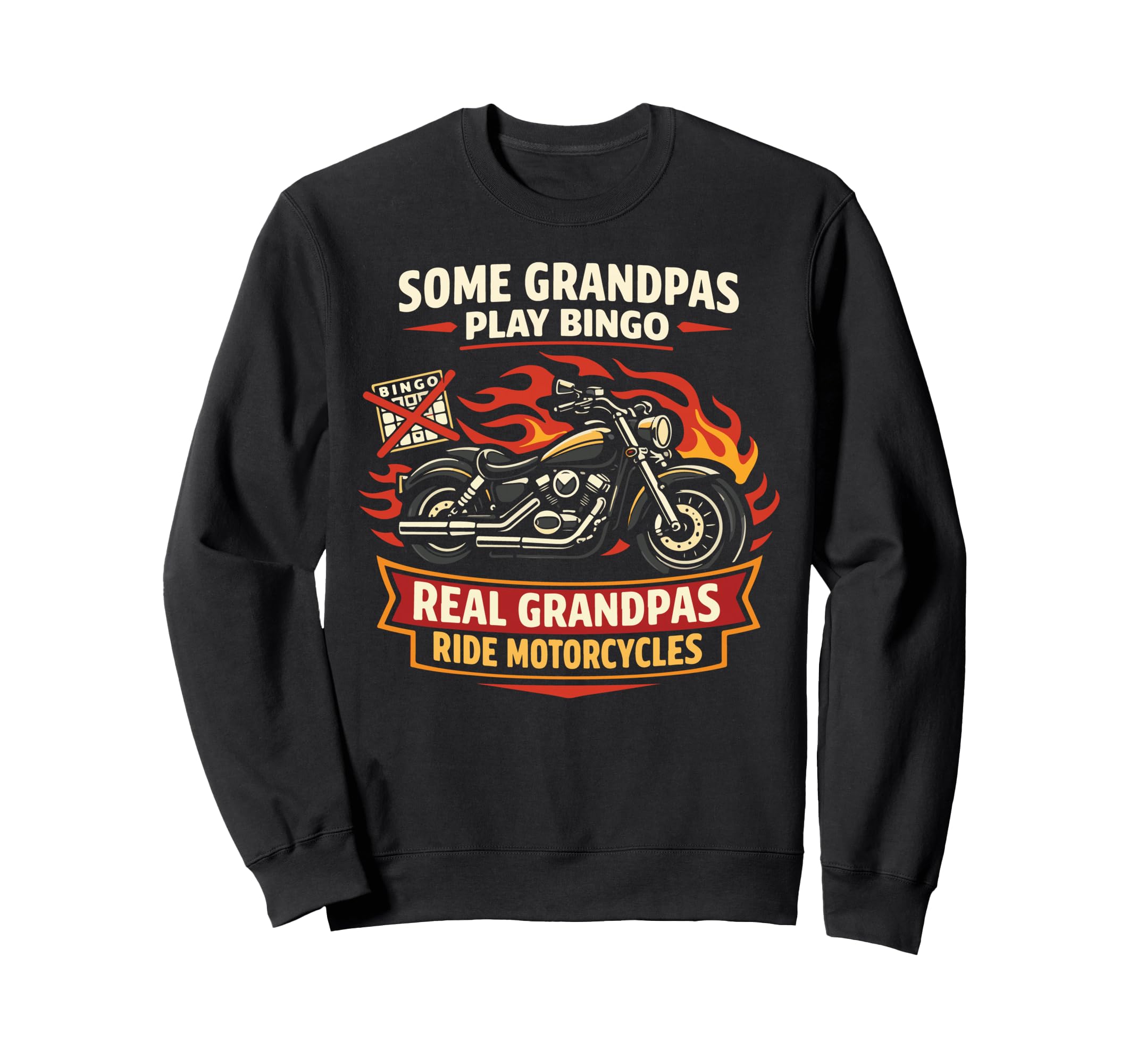 Motorcycle Biker Grandpa Some Sweatshirt - Unique Graphic Men Women - T-Shirt, Sweatshirt, Hoodie