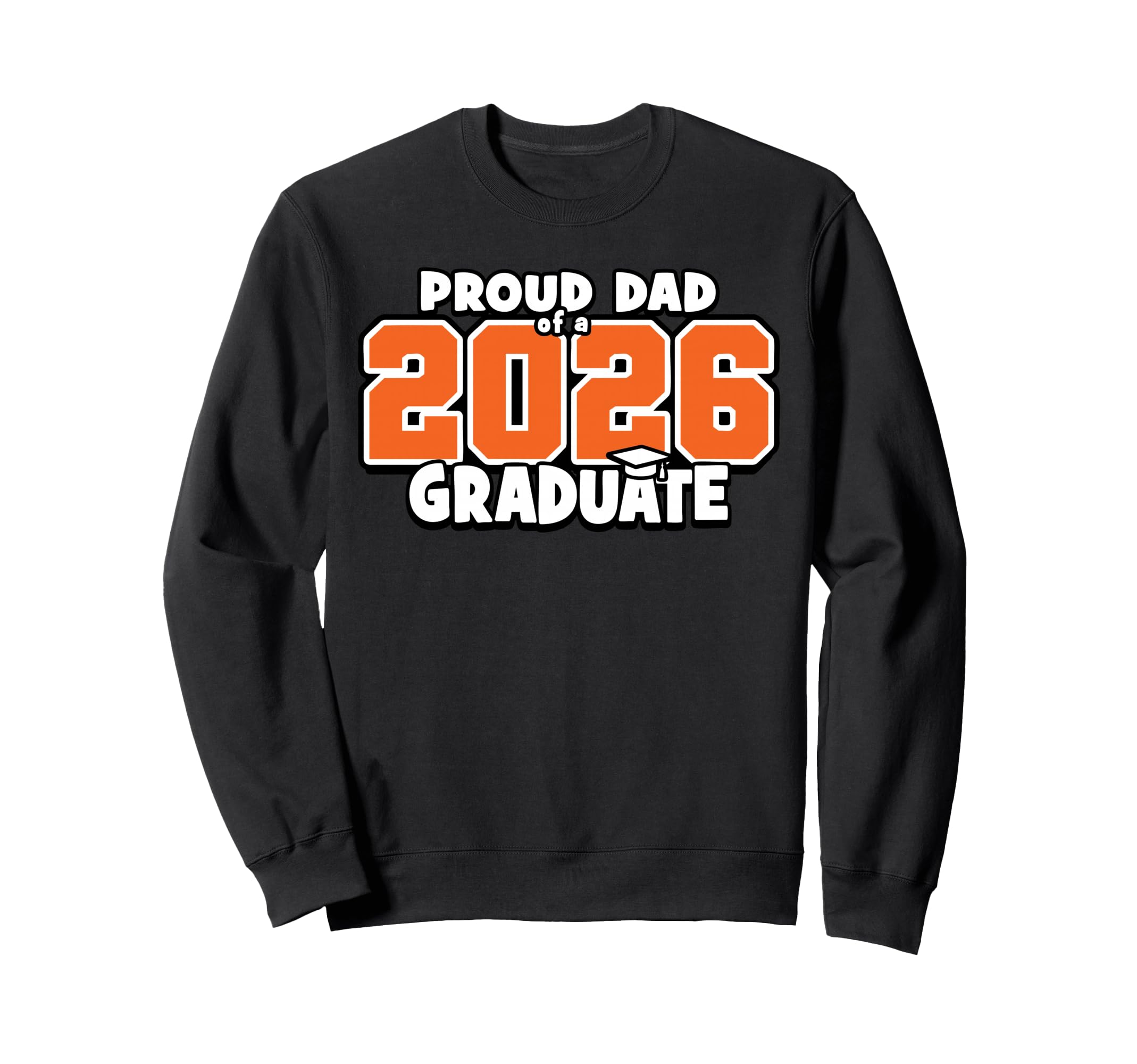 Proud Dad 2026 Graduate Matching Sweatshirt - Minimalist Print Men Women - T-Shirt, Sweatshirt, Hoodie