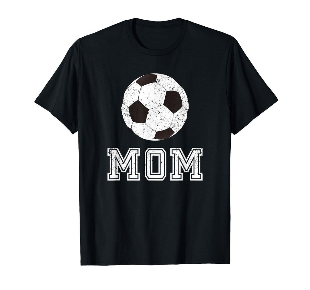 Soccer Mom Ball Distressed T-Shirt - Minimalist Print Men Women - T-Shirt, Sweatshirt, Hoodie