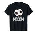 Soccer Mom Ball Distressed T-Shirt - Minimalist Print Men Women - T-Shirt, Sweatshirt, Hoodie