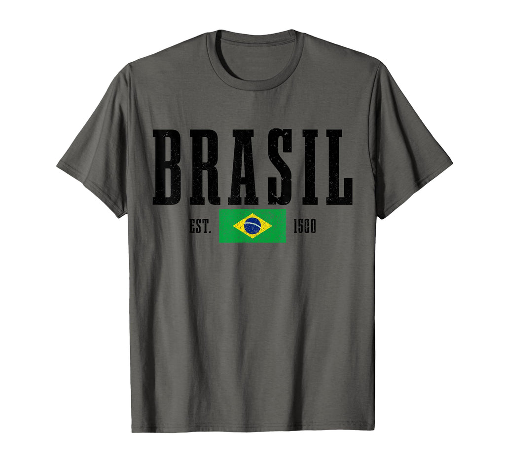 Brazil Est 1500 Brazil Flag Pride T-Shirt - Streetwear Style for Adults - T-Shirt, Sweatshirt, Hoodie