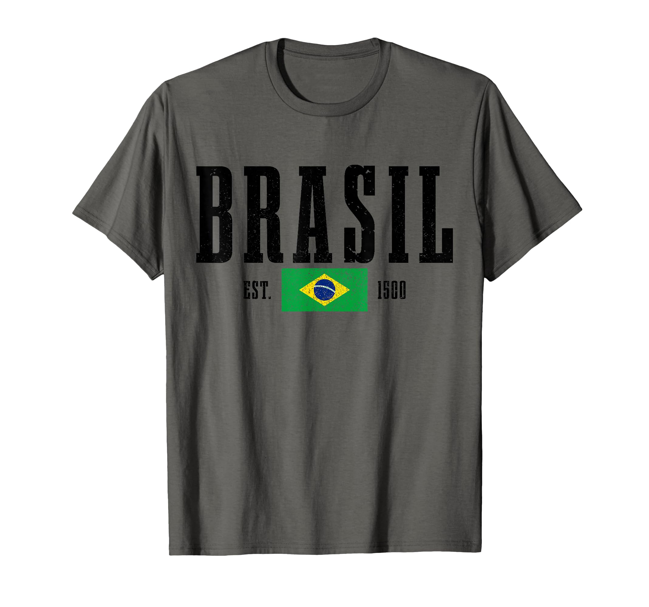 Brazil Est 1500 Brazil Flag Pride T-Shirt - Streetwear Style for Adults - T-Shirt, Sweatshirt, Hoodie