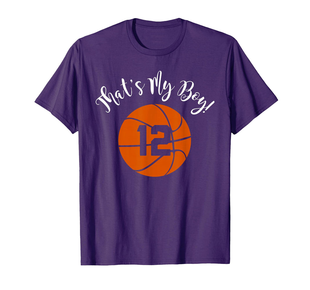 Thats My 12 Basketball Player Mom Or T-Shirt - Graphic Print for Adults - T-Shirt, Sweatshirt, Hoodie
