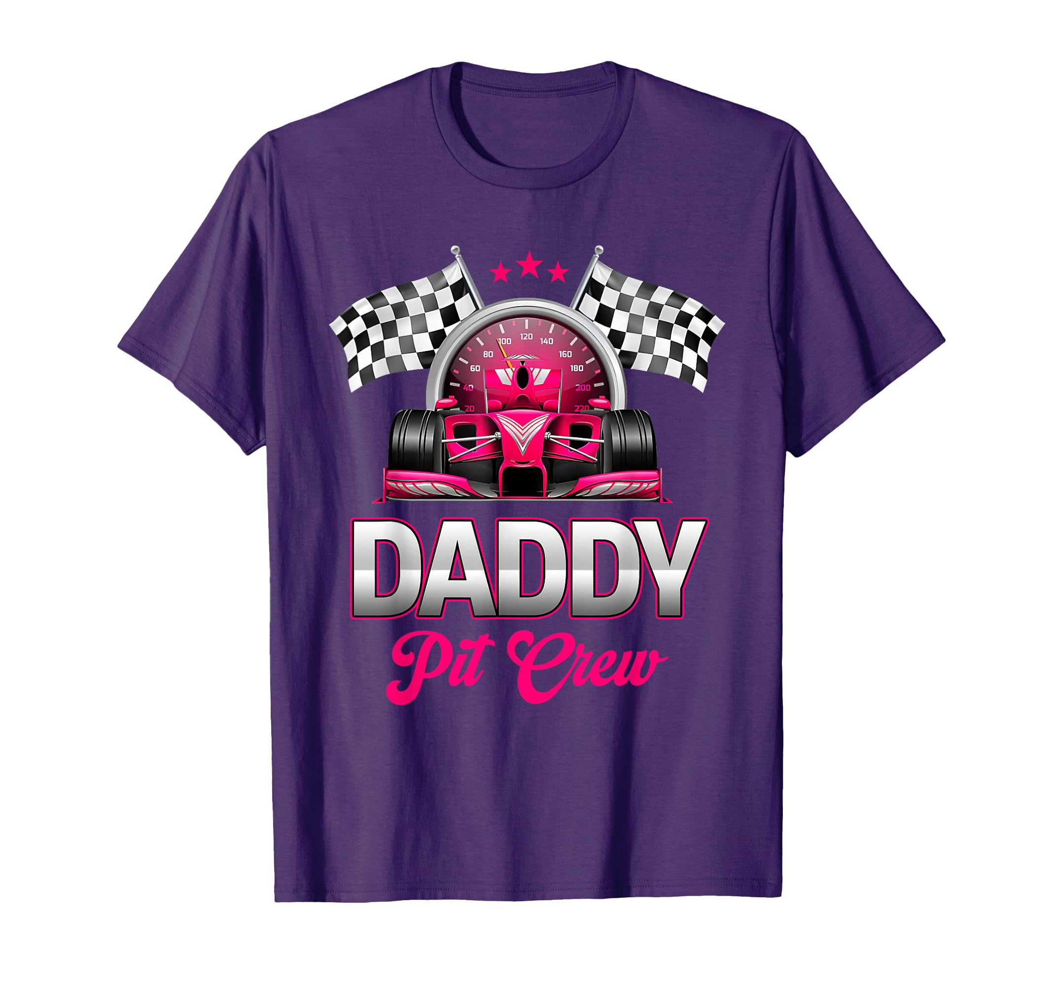 Daddy Pit Crew Race Car Birthday T-Shirt - Novelty Apparel for Adults - T-Shirt, Sweatshirt, Hoodie