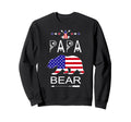 Patriotic Papa Bear Matching Family Sweatshirt - Novelty Apparel Men Women - T-Shirt, Sweatshirt, Hoodie