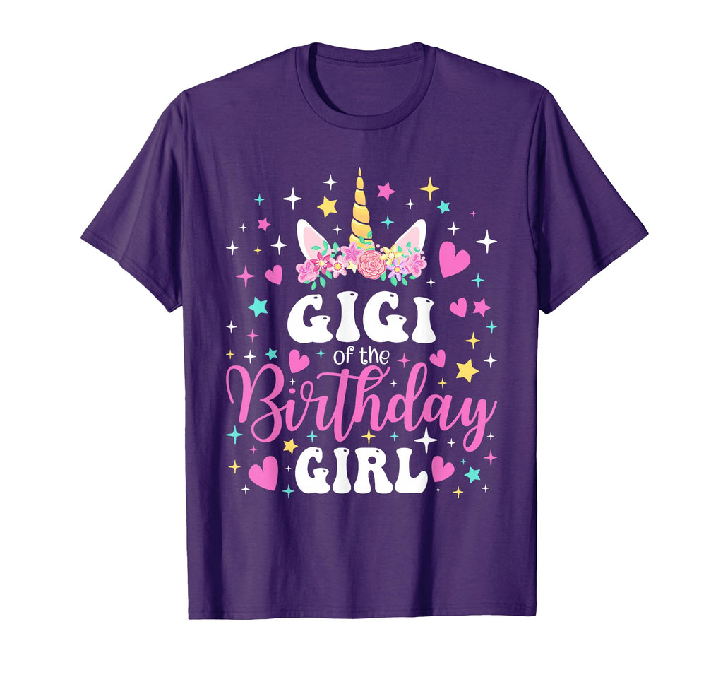 Unicorn Gigi Birthday Family Matching T-Shirt - Graphic Print for Adults - T-Shirt, Sweatshirt, Hoodie