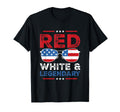 Red White Legendary Dad Father Son T-Shirt - Unique Graphic for Adults - T-Shirt, Sweatshirt, Hoodie