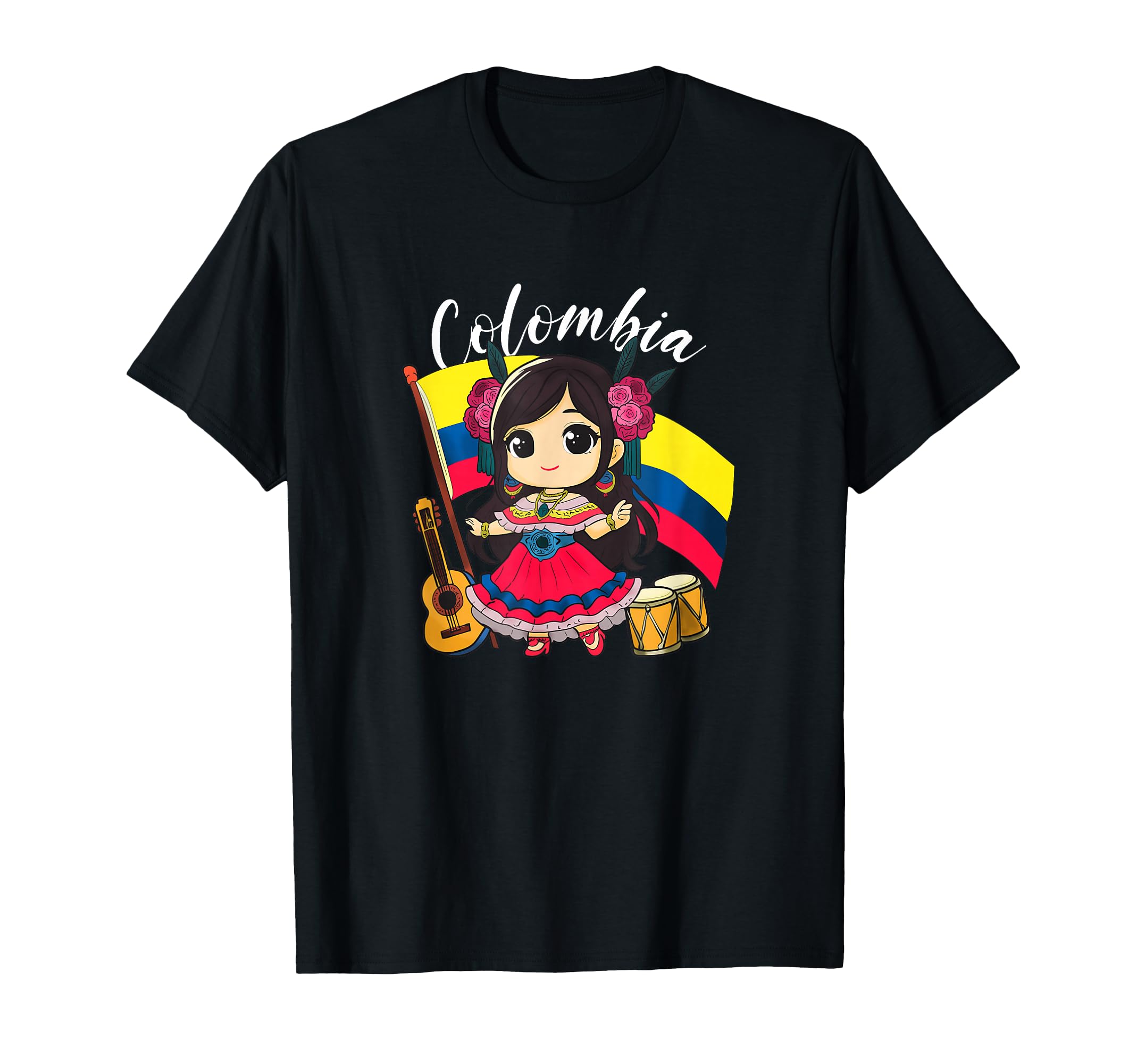 Colombia Colombian Flag Day Hispanic T-Shirt - Novelty Apparel Unisex - T-Shirt, Sweatshirt, Hoodie