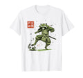 Japanese Samurai Raccoon Soccer Player T-Shirt - Custom Art Print Unisex - T-Shirt, Sweatshirt, Hoodie