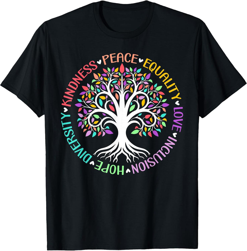 Kindness Peace Equality Love Hope Diversity Positive - Adult & Kids T-Shirts, Sweatshirts & Hoodies apparel design preview 1