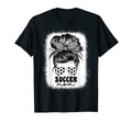 Proud Soccer Mom Mama Mommy Messy Bun T-Shirt - Trendy Graphic Men Women - T-Shirt, Sweatshirt, Hoodie