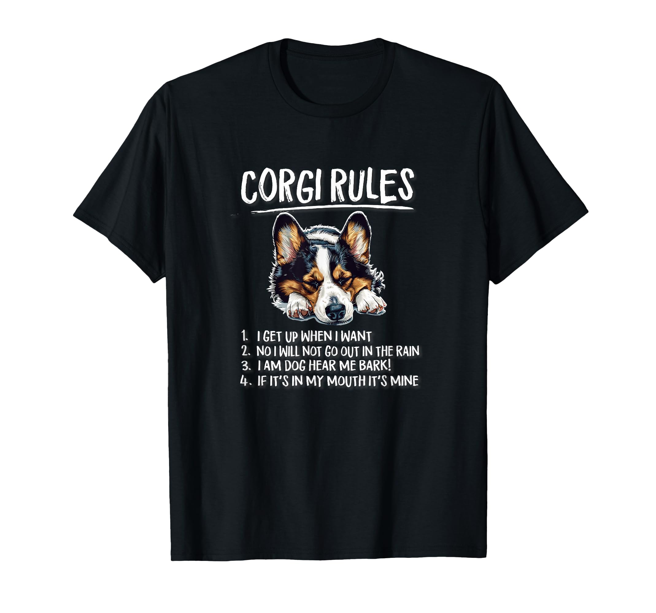 Mens Womens Rules Nap Black Pembroke T-Shirt - Unique Graphic Unisex - T-Shirt, Sweatshirt, Hoodie