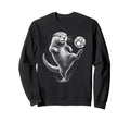 Funny Otter Juggling Soccer Ball Sweatshirt - Graphic Print for Adults - T-Shirt, Sweatshirt, Hoodie