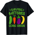 Saving Batteries Going Green Funny Inappropriate - Adult & Kids T-Shirts, Sweatshirts & Hoodies apparel design preview 1