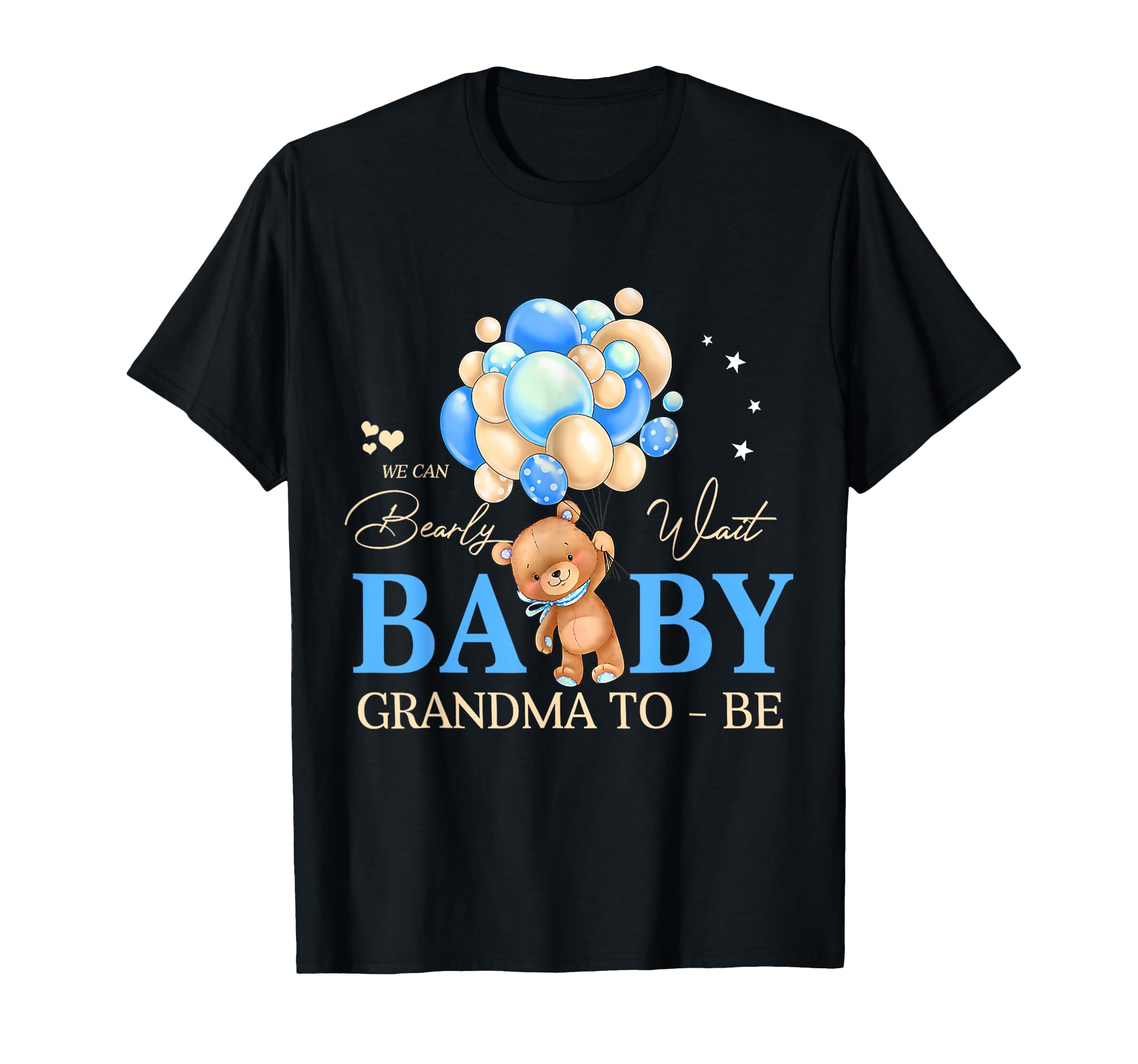 Grandma We Can Bearly Wait Shower Bear T-Shirt - Unique Graphic for Adults - T-Shirt, Sweatshirt, Hoodie