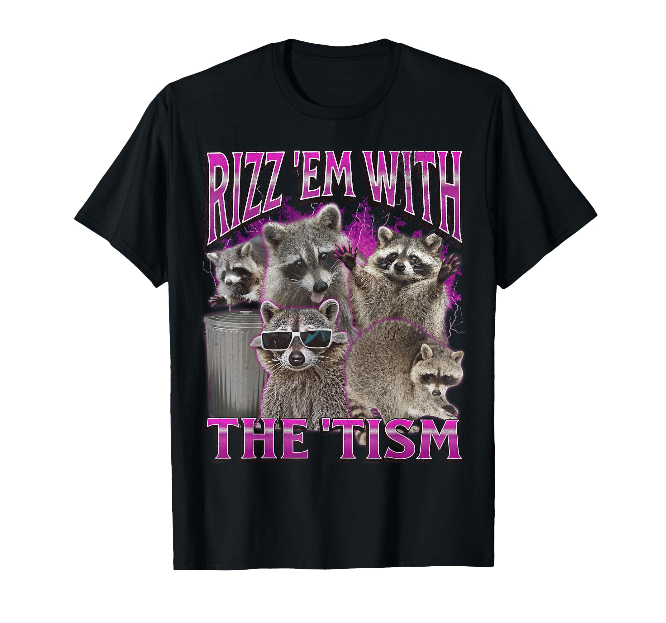 Mildlyperturbed Adults Raccoon Meme T-Shirt - Aesthetic Graphic Men Women - T-Shirt, Sweatshirt, Hoodie