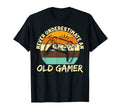 Dad Gaming Never Underestimate Old T-Shirt - Unique Graphic for Adults - T-Shirt, Sweatshirt, Hoodie