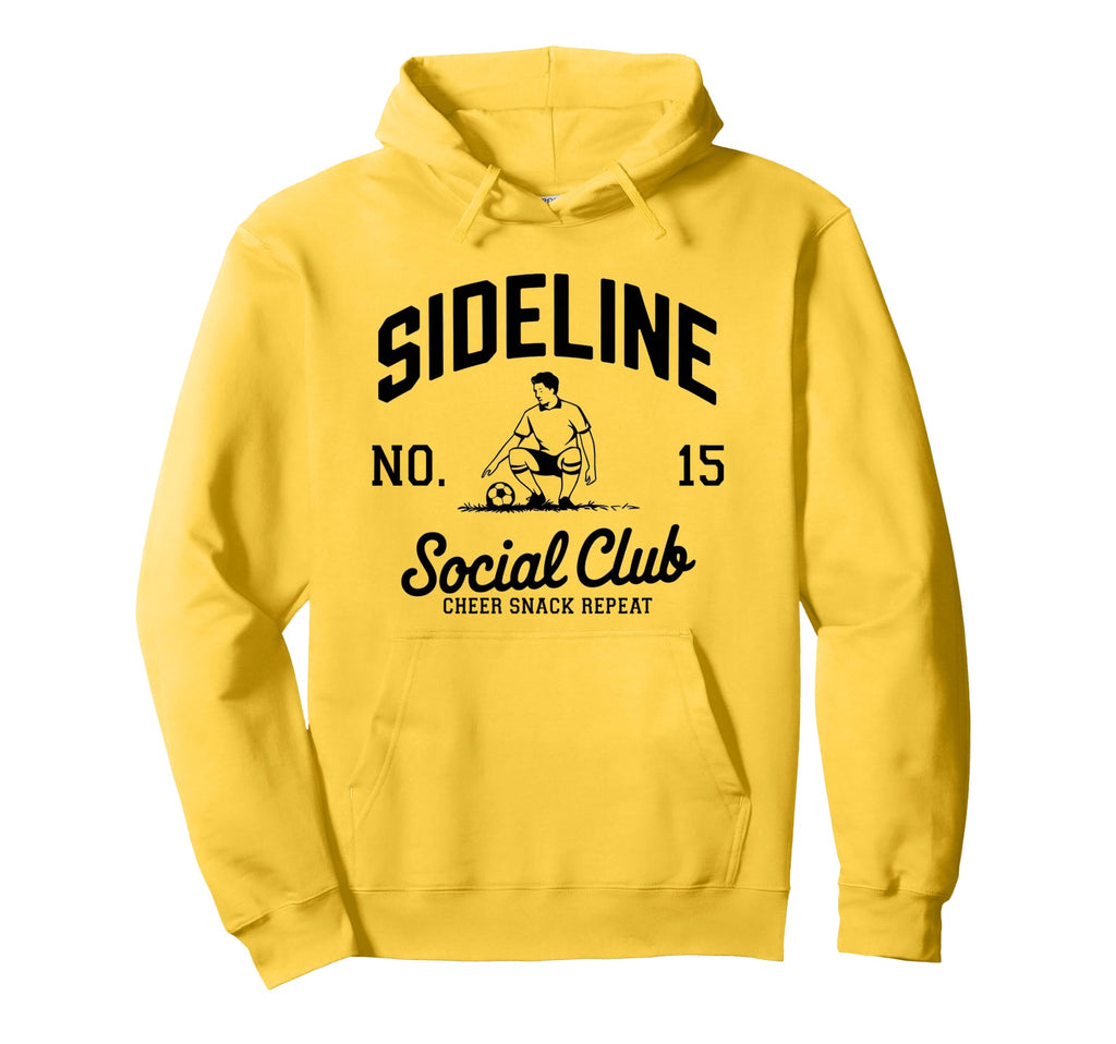 Sideline Social Club Soccer Mom Game Day Hoodie - Streetwear Style Unisex - T-Shirt, Sweatshirt, Hoodie