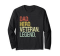 Dad Hero Veteran Legend Hoodie - Aesthetic Graphic Unisex - T-Shirt, Sweatshirt, Hoodie