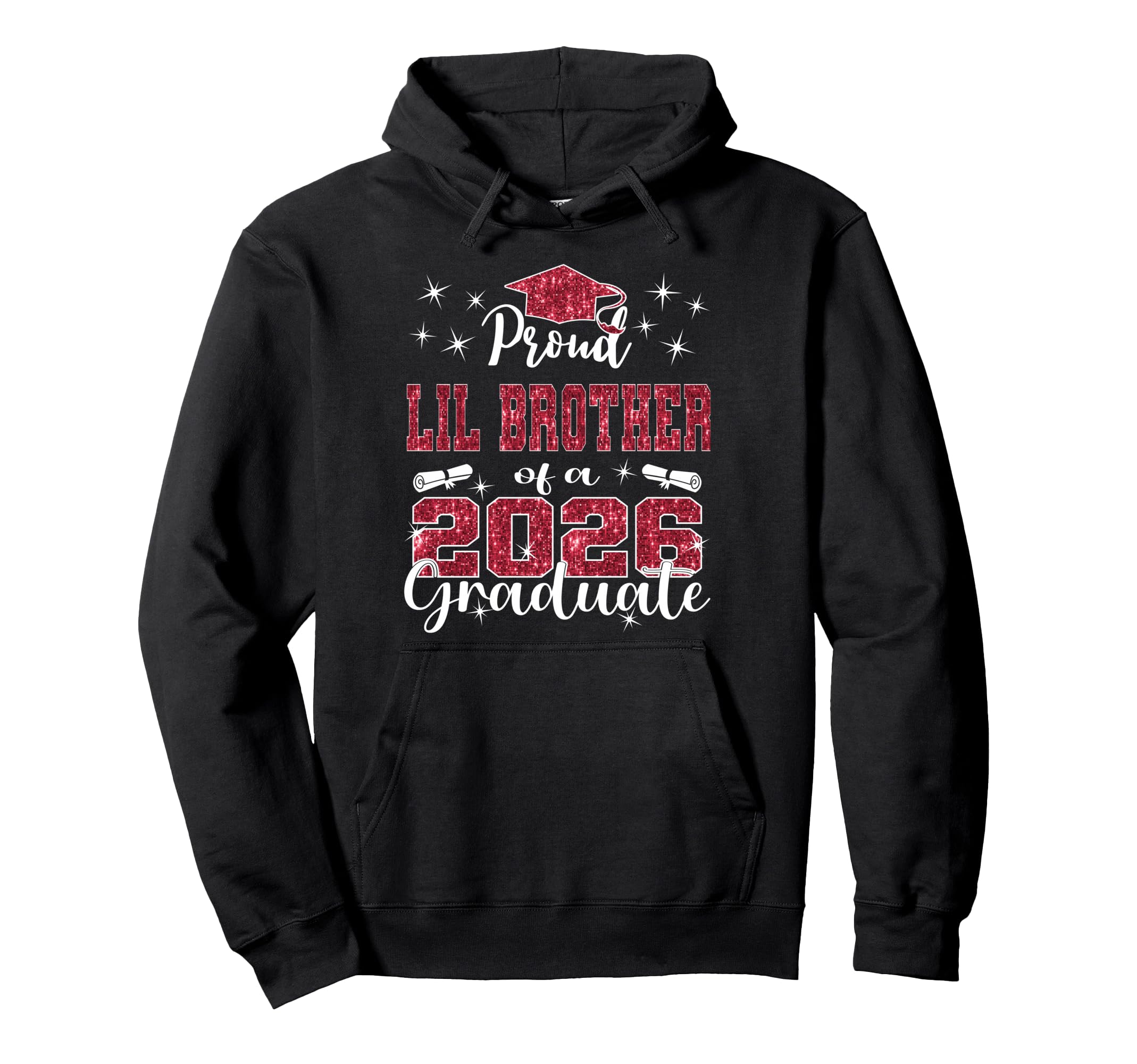 Super Proud Little Brother 2026 Hoodie - Casual Everyday Wear Men Women - T-Shirt, Sweatshirt, Hoodie