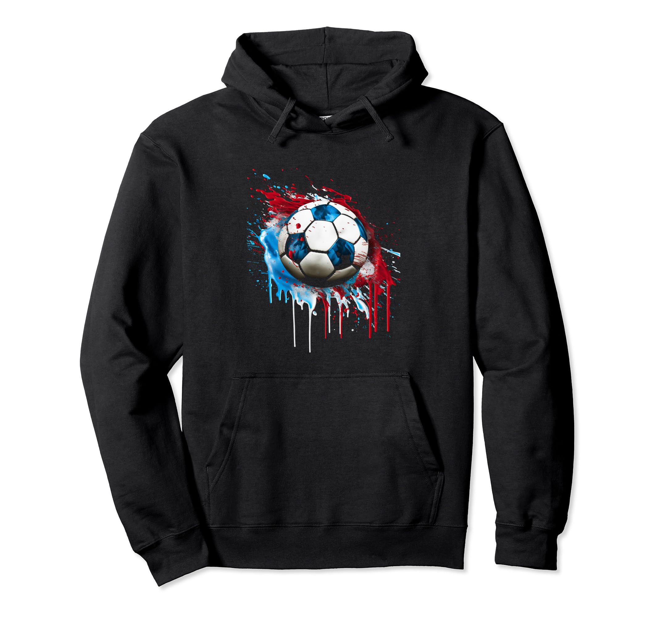 Soccer Player Usa Flag American Flag Hoodie - Casual Everyday Wear Unisex - T-Shirt, Sweatshirt, Hoodie