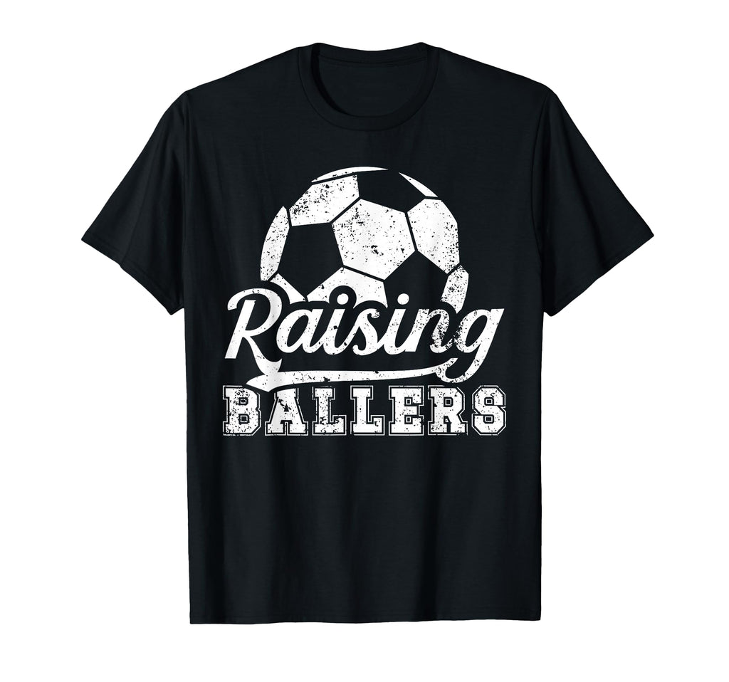 Raising Ballers Soccer Dad Soccer T-Shirt - Minimalist Print for Adults - T-Shirt, Sweatshirt, Hoodie