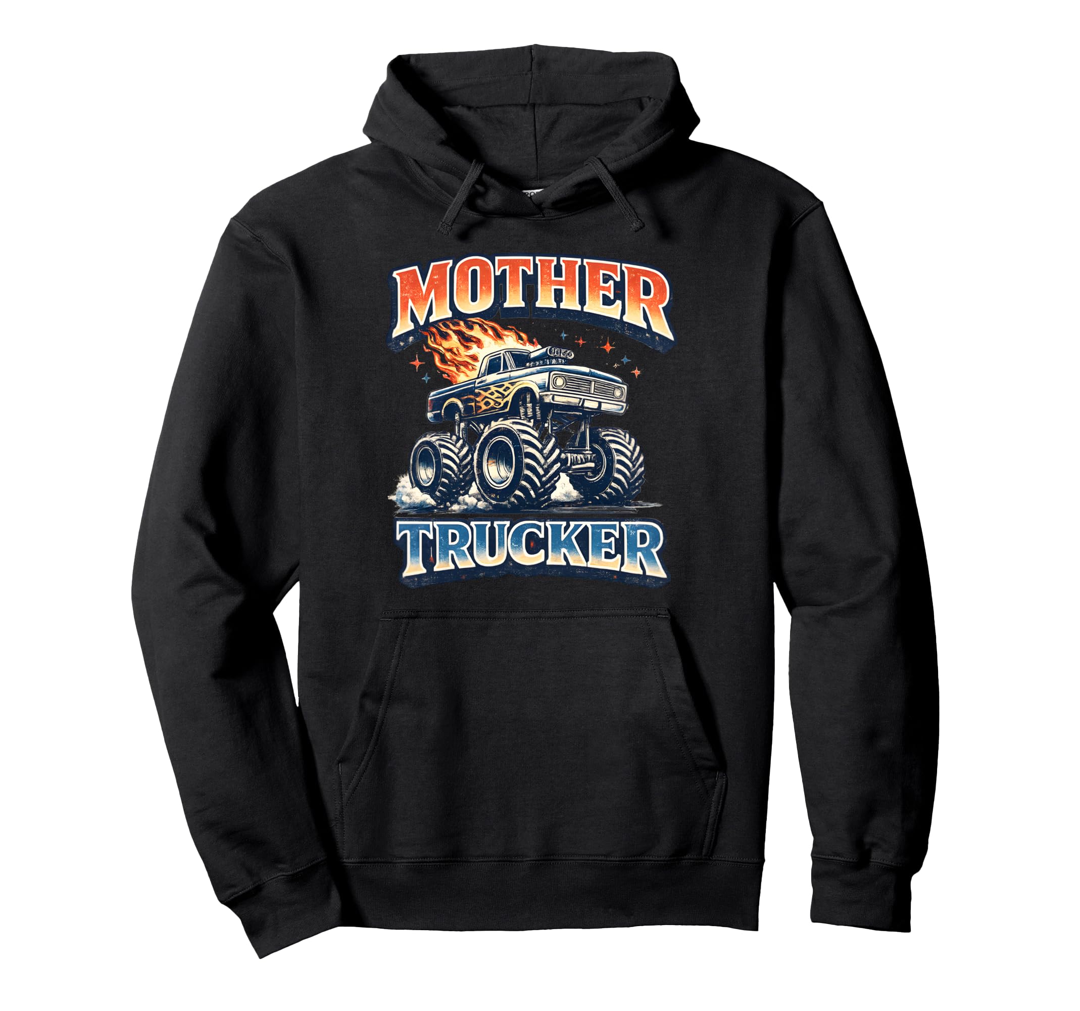 Mother Trucker Funny Truck Driver Hoodie - Aesthetic Graphic Unisex - T-Shirt, Sweatshirt, Hoodie