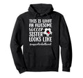Awesome Soccer Sister Soccer Player Hoodie - Trendy Graphic for Adults - T-Shirt, Sweatshirt, Hoodie